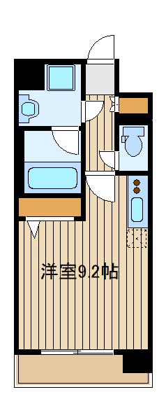 BELLAVITA高野台(ワンルーム/9階)の間取り写真