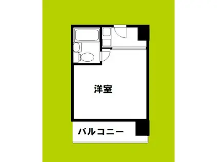 平野エアクリアロイヤルハイツ(ワンルーム/3階)の間取り写真