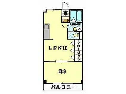 こーぽえまあゆ(1LDK/3階)の間取り写真