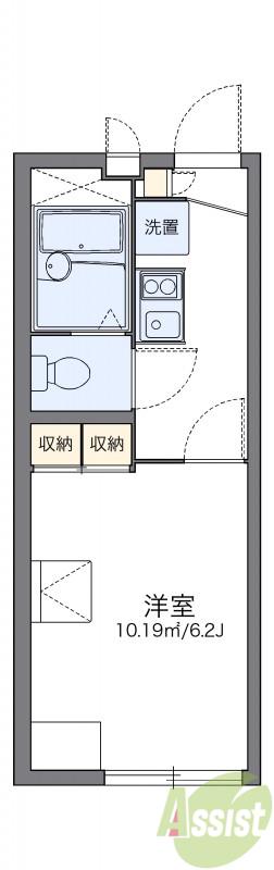 レオパレスえにし(1K/2階)の間取り写真