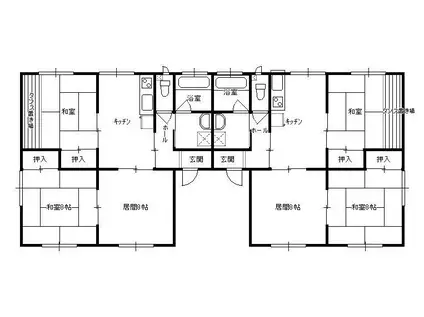 フローラル 3号棟(3DK/2階)の間取り写真