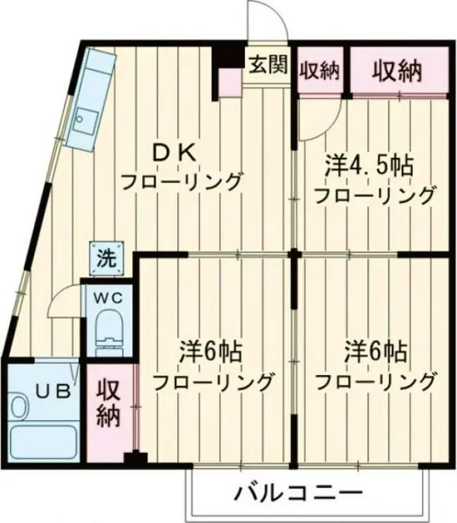 シントミプラザ綾瀬 3階階 間取り