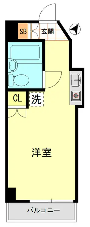 スカイコート横浜子安 2階階 間取り