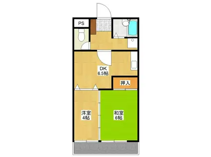 ヴェルテ東青梅(2DK/3階)の間取り写真