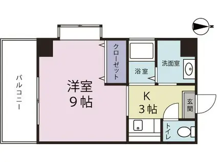 COCOメゾン(1K/2階)の間取り写真
