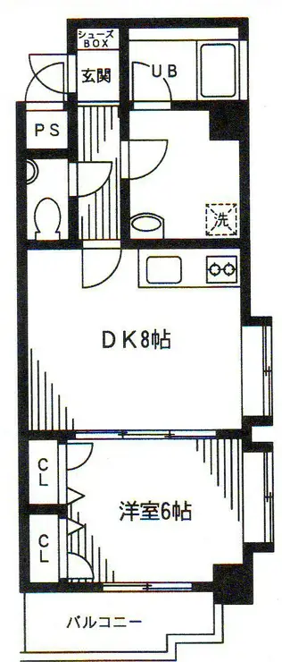 パミール上池台弐番館 2階階 間取り