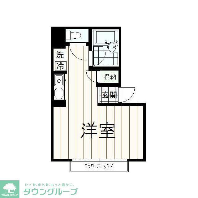 マンションカンナ(1K/1階)の間取り写真