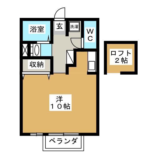 プルミエール相模原(ワンルーム/2階)の間取り写真