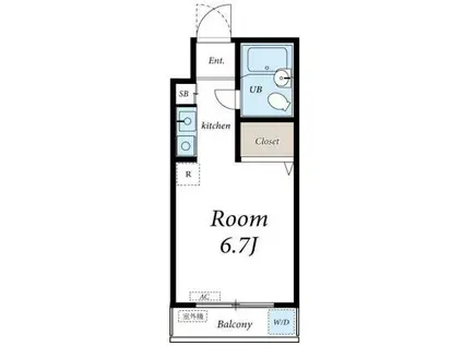 ホワイトパレスー大宮2丁目-(ワンルーム/2階)の間取り写真