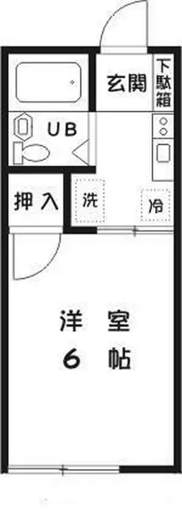 アリスコーポ町田B 1階階 間取り