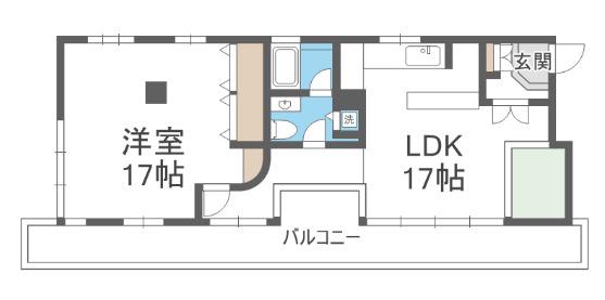 シーサイドヴィラ五番館(1LDK/10階)の間取り写真