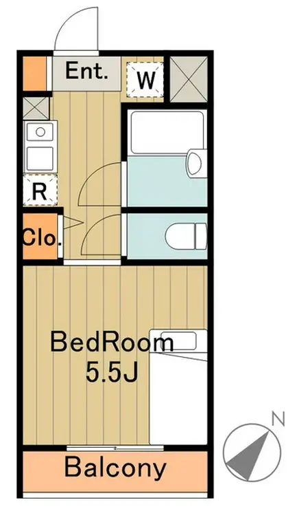 ラフィーネ学生マンション 2階階 間取り