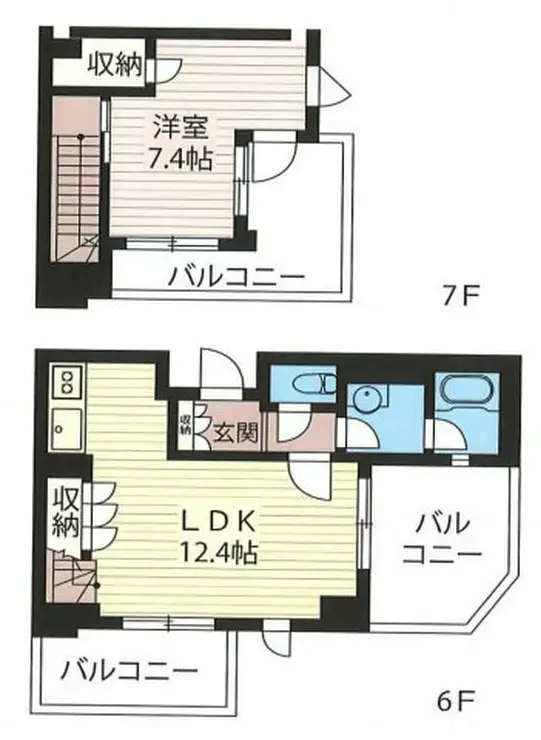 エスティメゾン北新宿 6階階 間取り