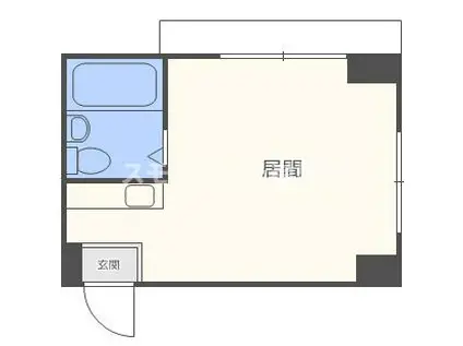 万代住之江コーポ(ワンルーム/4階)の間取り写真