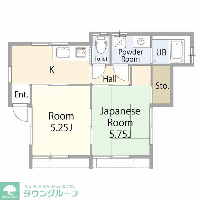 宮澤マンション(2K/1階)の間取り写真