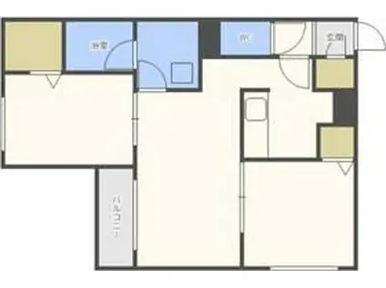 LUMIERE平岸(2LDK/4階)の間取り写真