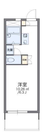 レオパレス東住吉(1K/1階)の間取り写真