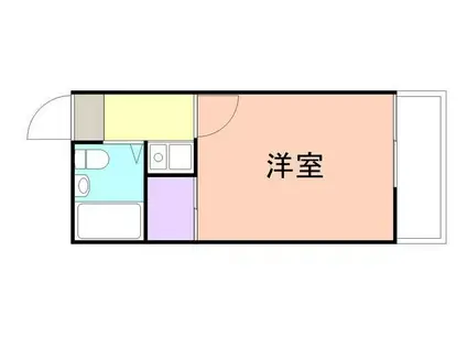 サンハイム宮前(1K/2階)の間取り写真