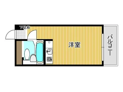 シティパーク薬院(ワンルーム/4階)の間取り写真