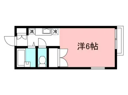 リシェス鶴川(ワンルーム/2階)の間取り写真