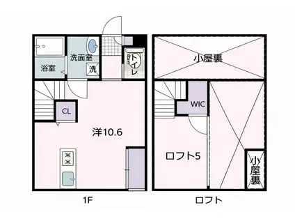 LUNGO(ワンルーム/2階)の間取り写真