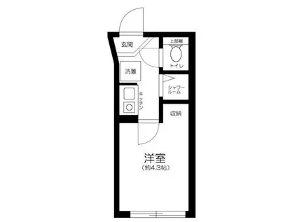 クレシア曳舟(1K/1階)の間取り写真