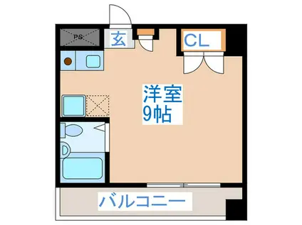 SUISOII(ワンルーム/3階)の間取り写真