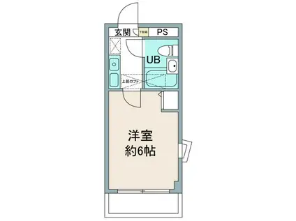 メゾンミルキーウェイ(1K/2階)の間取り写真