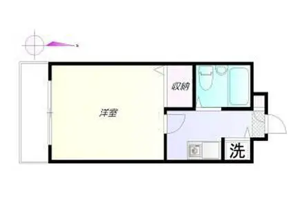 アメニティ・93(1K/7階)の間取り写真