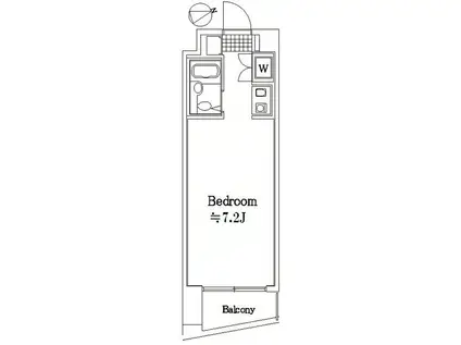 マイステージ世田谷若林(ワンルーム/4階)の間取り写真