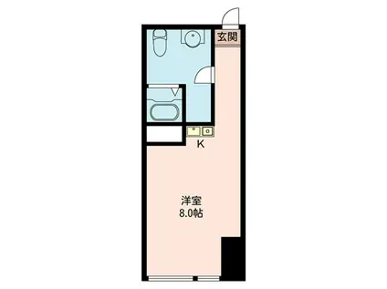 ロイヤルアネックスビル(ワンルーム/2階)の間取り写真