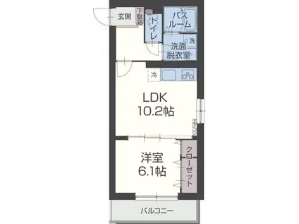 セルカ・リーオ(1LDK/3階)の間取り写真