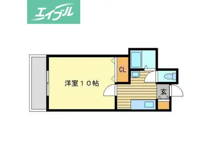 FサンビレッジIII(1K/1階)の間取り写真