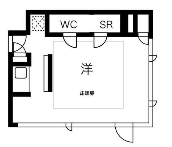 ESCENARIO OMOTESANDO(ワンルーム/2階)の間取り写真