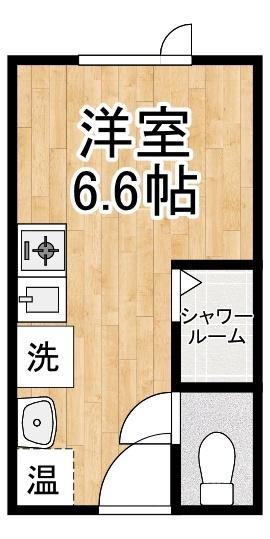 ＪＲ根室本線 帯広駅 徒歩22分 2階建 築12年(ワンルーム/1階)の間取り写真