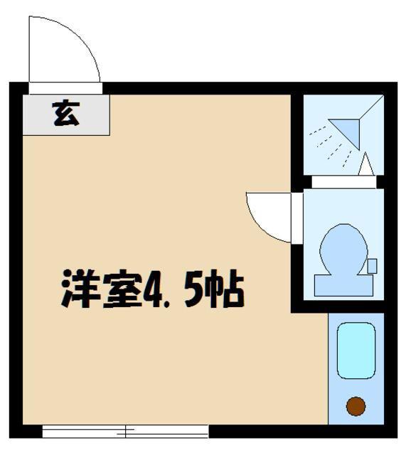 TOKYOβ京王永山(ワンルーム/1階)の間取り写真