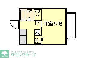 シティハイツ相葉II(1K/1階)の間取り写真