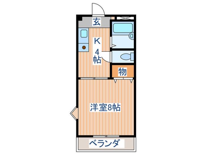 コンフォートシティ(1K/3階)の間取り写真