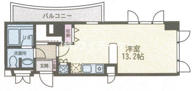 ディ クオーレ 居住(ワンルーム/4階)の間取り写真