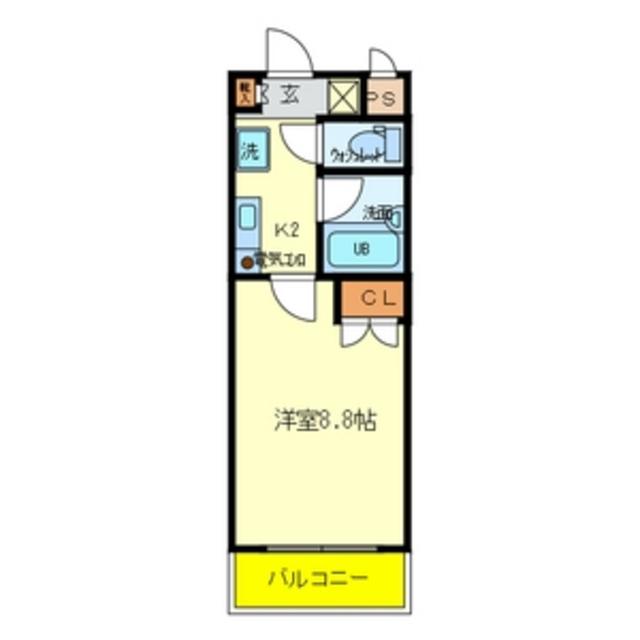 ホルス240(1K/5階)の間取り写真