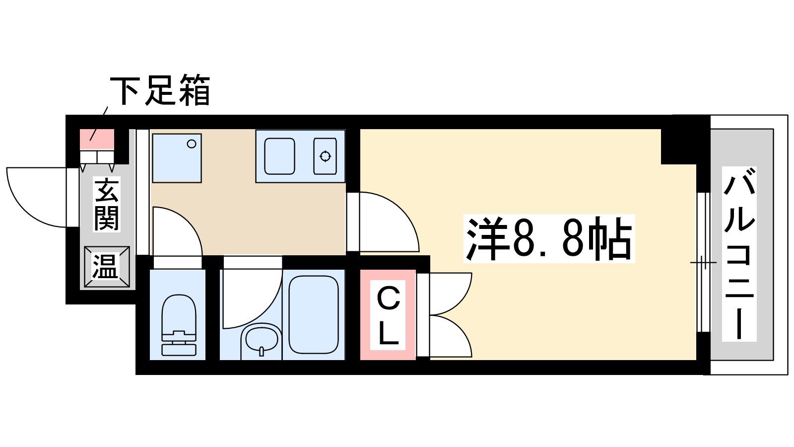 ホルス240(1K/5階)の間取り写真