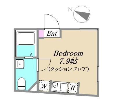CASA OTSUKA(ワンルーム/2階)の間取り写真