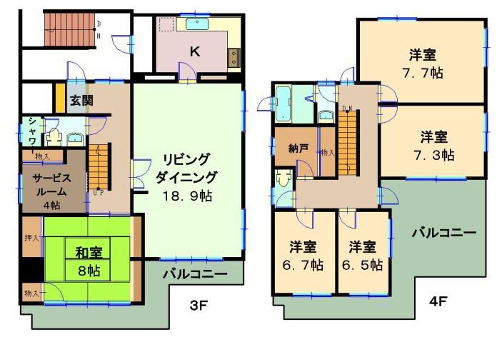 EDO FUKAGAWA PL(5SLDK/3階)の間取り写真