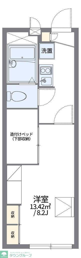 レオパレス幸良(1K/1階)の間取り写真
