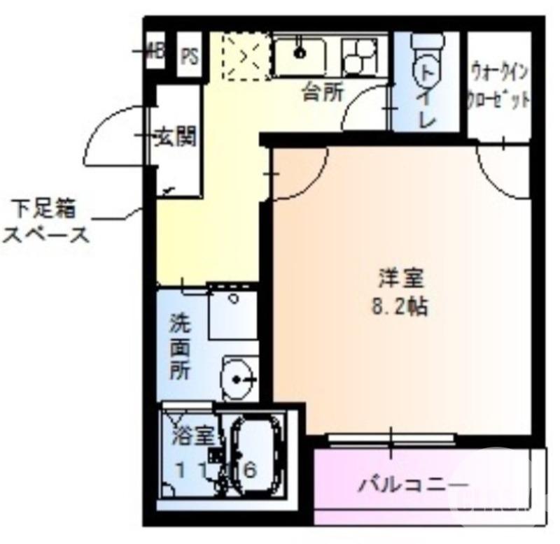 フジパレス堺東VI番館(1K/2階)の間取り写真