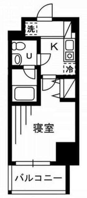 プライムアーバン川口(1K/5階)の間取り写真