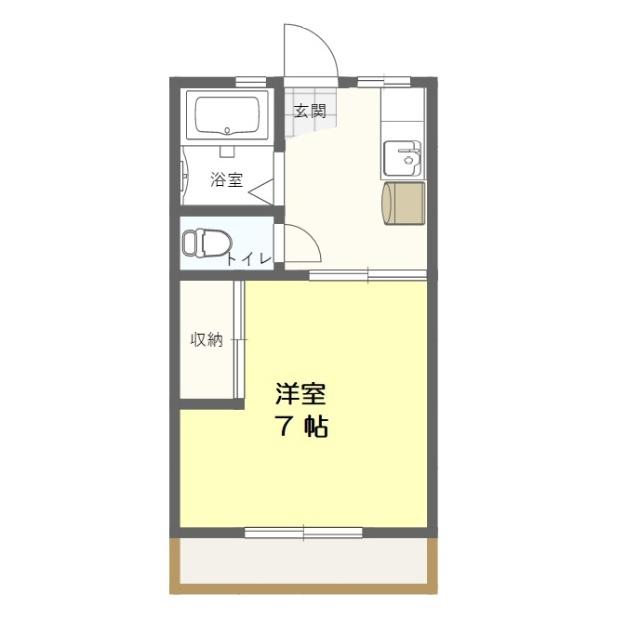 PAL MAISON(1K/1階)の間取り写真