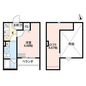 GRANDE MARE 堺東グランマーレサカ(1K/1階)の間取り写真