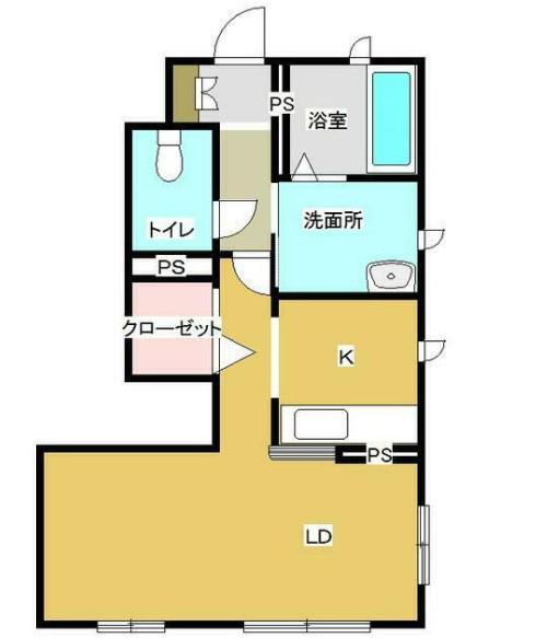 ラスティック横濱中山II(1K/1階)の間取り写真