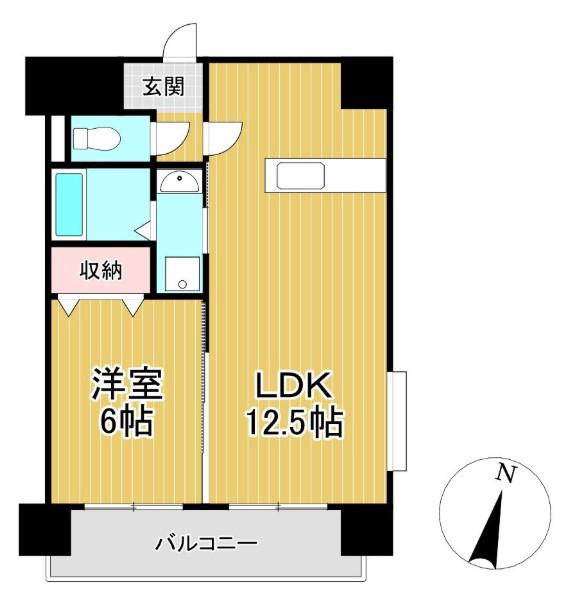 プリマヴェーラ諏訪野(1LDK/7階)の間取り写真